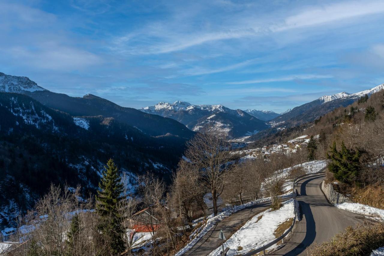 Panoramic House Carnia - Mountain View Apt With Parking And Terraces Villa Ligosullo Dış mekan fotoğraf